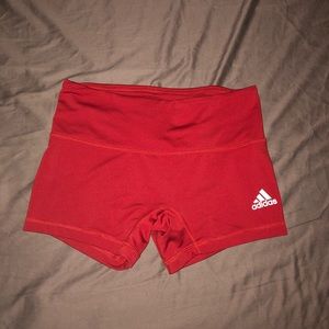 red adidas spandex
